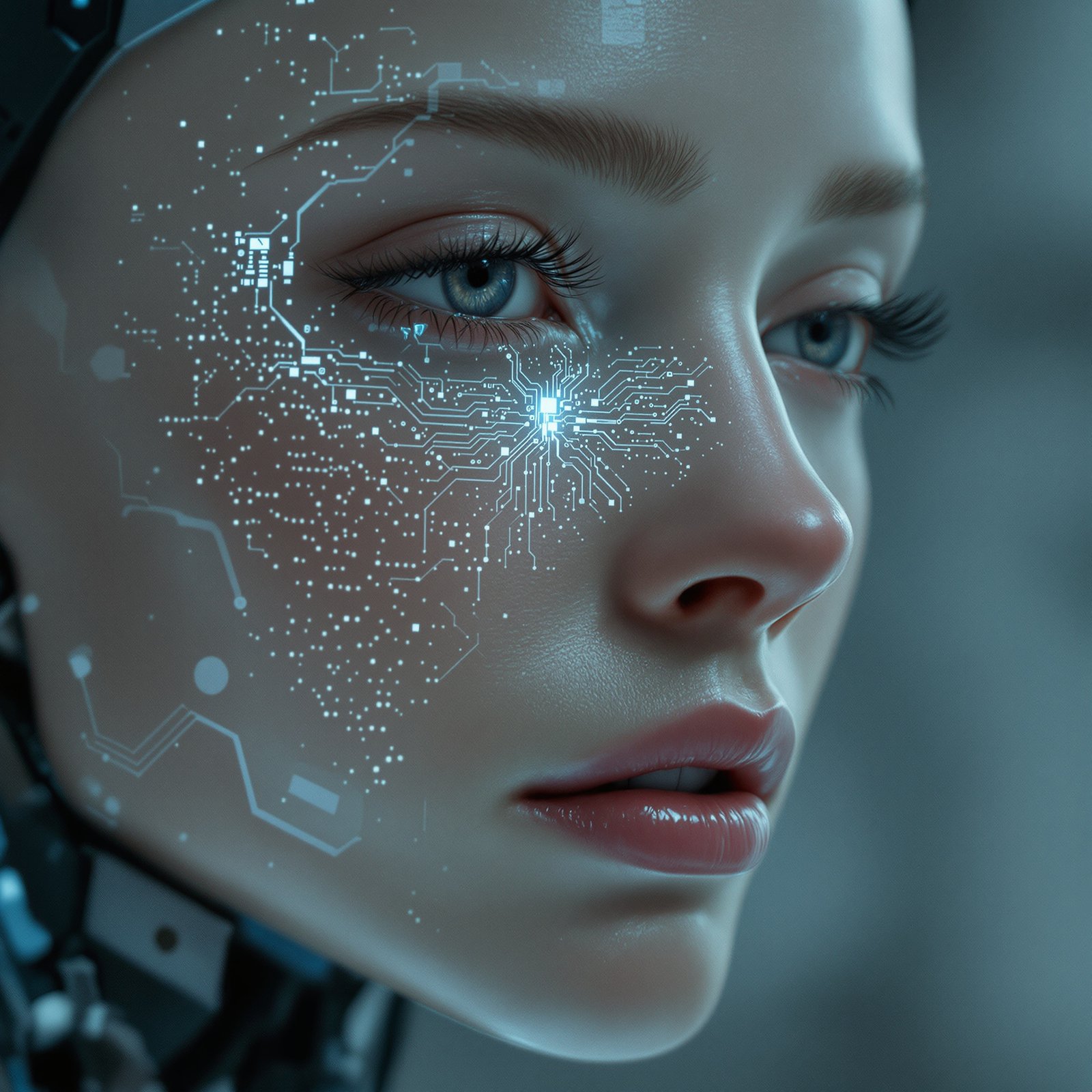 Androide femenina con emociones
